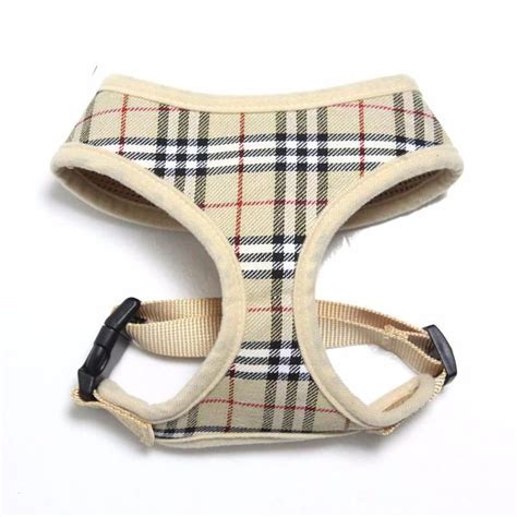 dog harness burberry|Burberry plaid dog harness.